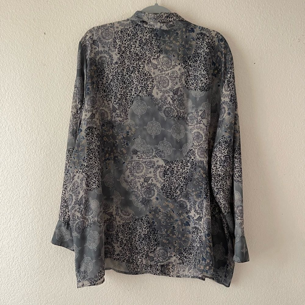 Lane Bryant patch work button up - Picture 4 of 6